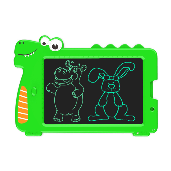 Ritplatta för barn, tecknad dinosaurie, LCD-skärm, liten