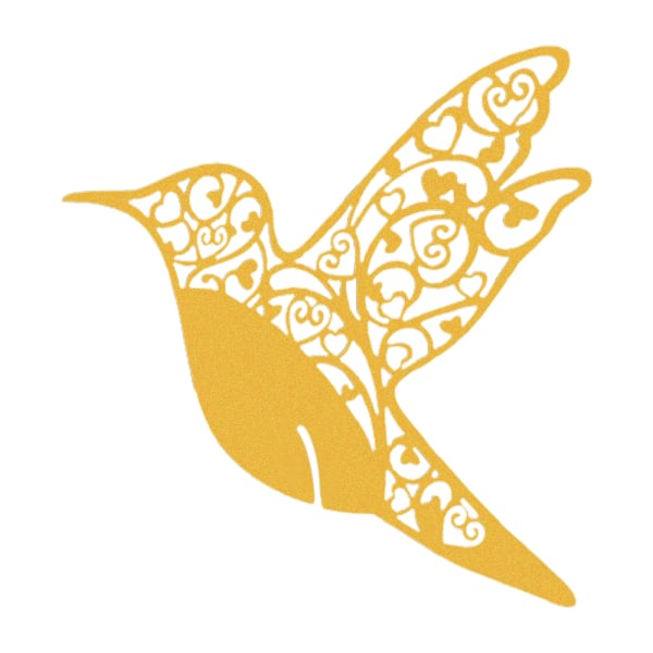 Kolibri Bröllopsnamn Platskort Vinglas Pärlemorskimrande kort Gold 100st