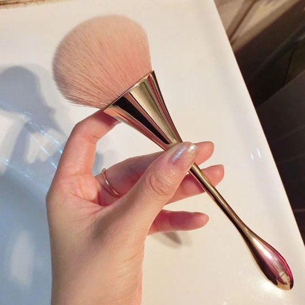 Rose Gold Powder Blush Brush Professionel makeupborste