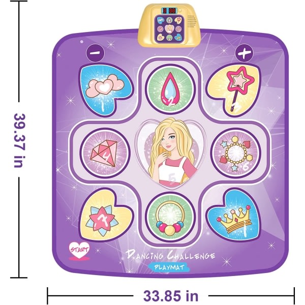 Dansmatta leksaker för barn, justerbar volym, 5 spellägen SQBB