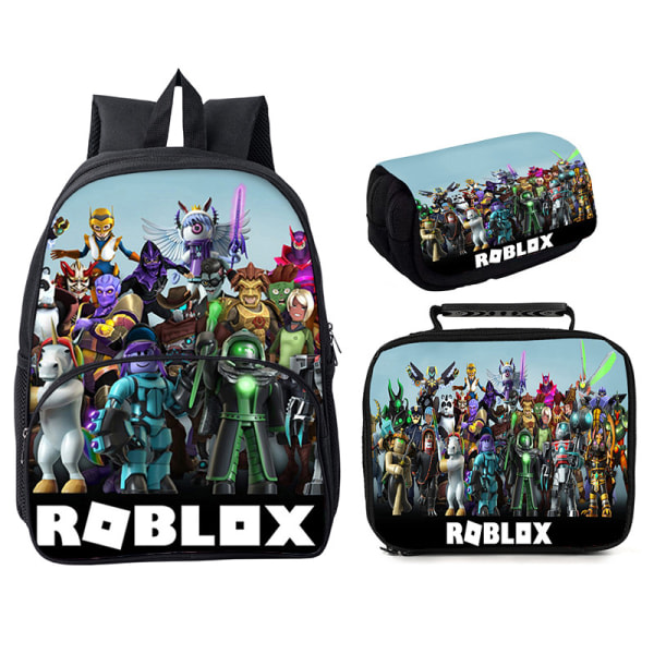 Roblox 3-delad Roblox 16" rund väska Style 5