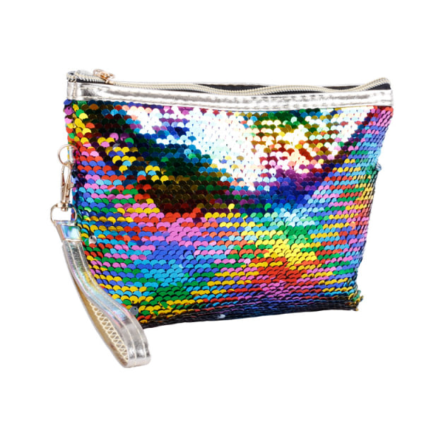 Fish Scale Glitter Fashion Color Kosmetisk förvaringsväska