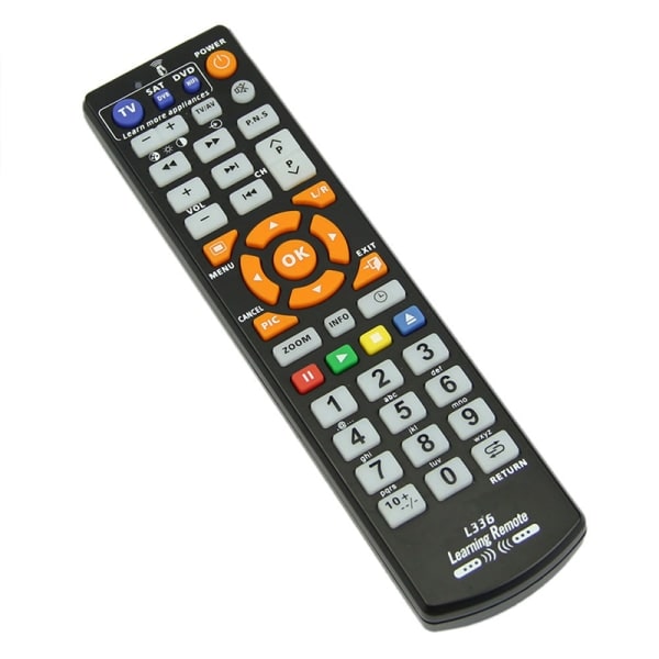L336 Universal Smart fjärrkontroll med inlärningsfunktion för TV Black One Size