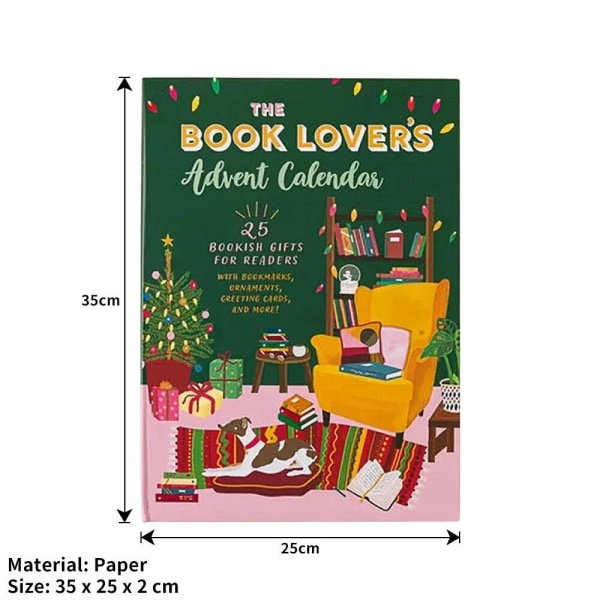 Bokälskarens adventskalender, 25 bokaktiga presenter till läsaren Praktisk bärbar 1 set