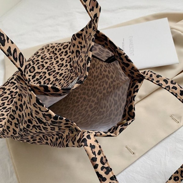 Casual tygväska Leopard axelväska 2 2 2 2