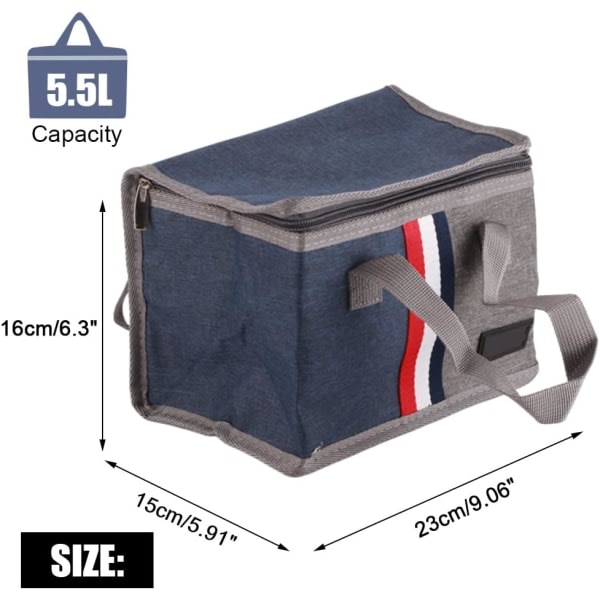 Isolert matte 23 x 15 x 16 cm Portable Thermal Tote Coo, ZQKLA