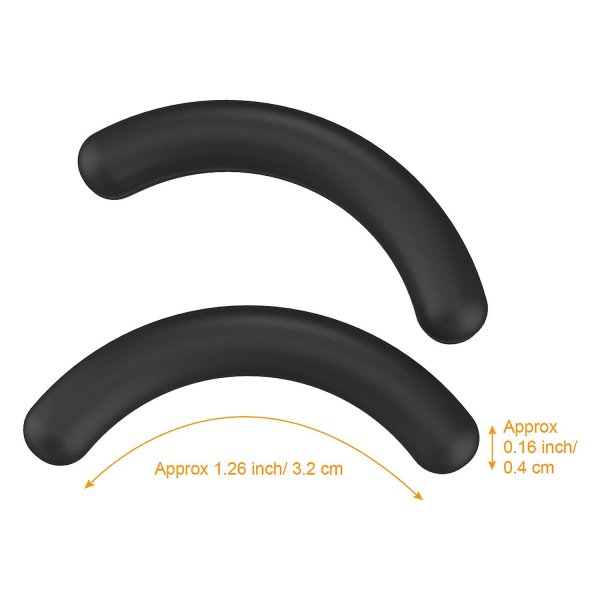 100 stk. øjenvippebukker-puder, højelastisk erstatningsgummipude silikonepude til universel øjenvippebukker（sort）