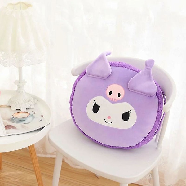 40*45cm Kawaii Sanrio Plysjputen Kuromi My Melody Kirby Animedukke Lekevarer Myk Plysj Bursdagsgave Til Barn [DB] 45CM 45CM Kuromi-5