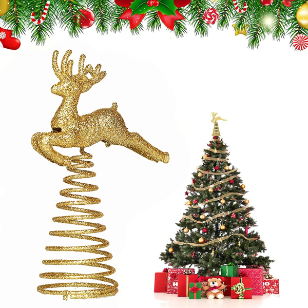 CDQ Christmas Tree Topper Light Up Christmas Tree Topper (guld)