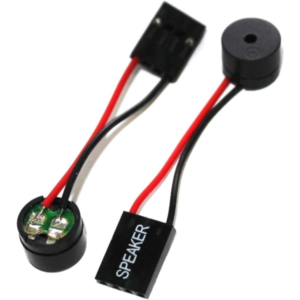 CDQ 4-pak Mini Plug Buzzer for PC Intern BIOS Datamaskin Hovedkort Hovedkort Beep Alarm Høytaler