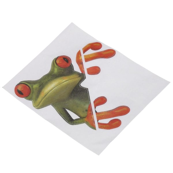 3D Frog Pio Intressant bildekal Fönsterlastbilsdekal