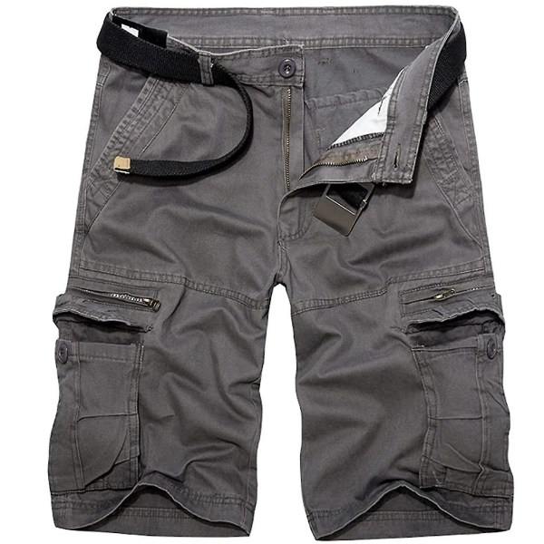 Mode Man Veralls Solida Casual Lyhyet Housut Harmaa 31 zdq
