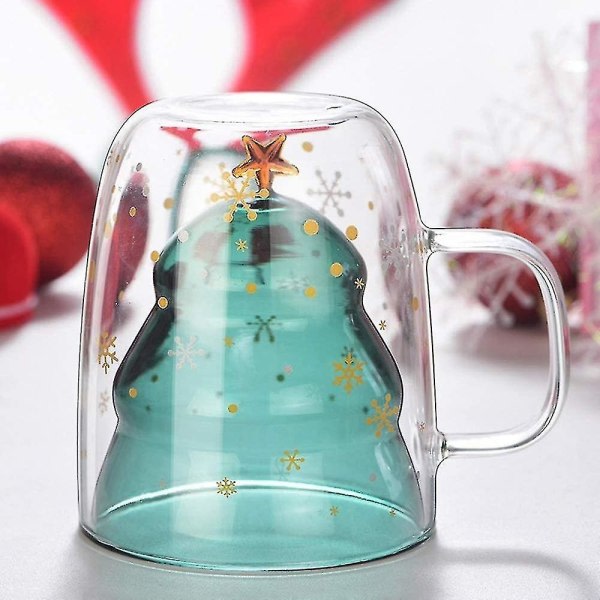 Julglasmuggar för varma drycker med handtag för födelsedagspresent zdq