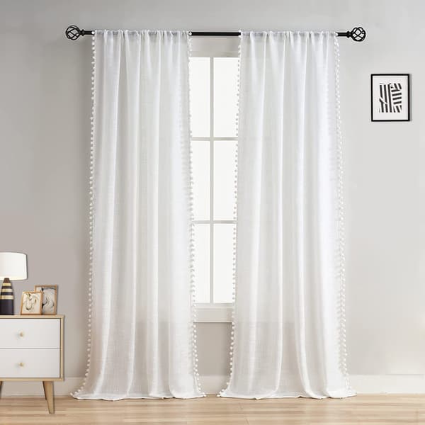 #132*274cm (2 deler) panelgardin, retro gardiner, transparent, b#_tfrf