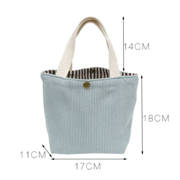 Lunsjpose i Cordstoff LYSEBLÅ light blue
