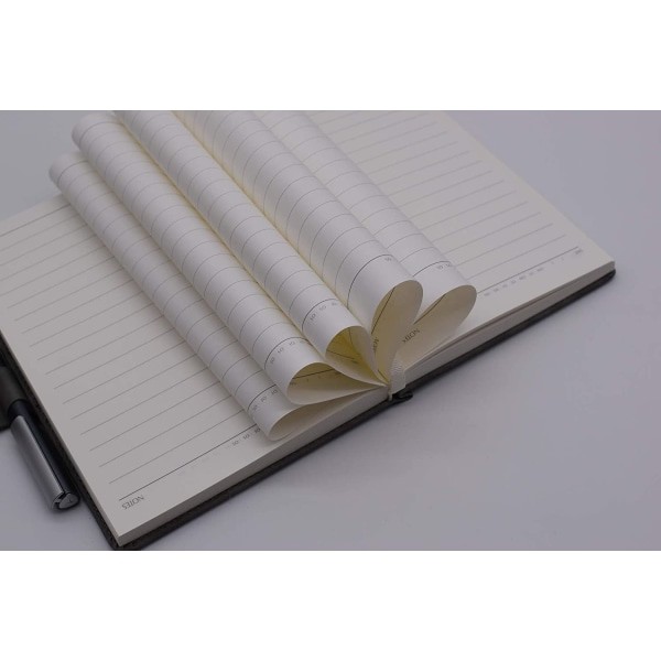 A5 408 sider Klassisk tidsskrift Notesbog Kontorsplanlægger Organizer Notesbog Virksomhed Arbejdsdagbog Bog Skole Papirvarer