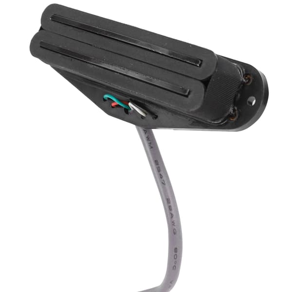 GMN07 Elektrisk gitarr pickup svart dubbel skena 4-ledare pickup för 6-strängad gitarr