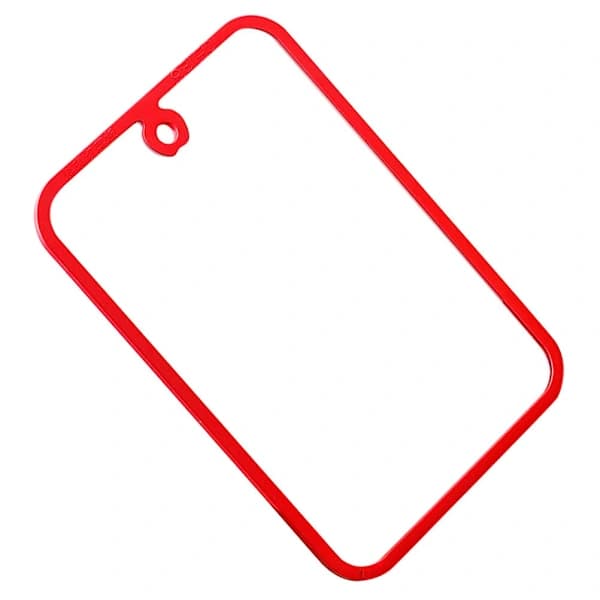 Glasskive Hærdet Glas Bordplade Rektangulær Skive (S) Rød 30.00X20.00X1.00CM Red 30.00X20.00X1.00CM