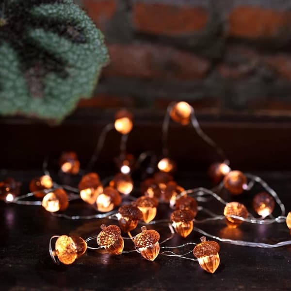String lights, LED, string lights 3 m – 30 lamps, battery 3AA, IP43 waterproof - 8 light functions