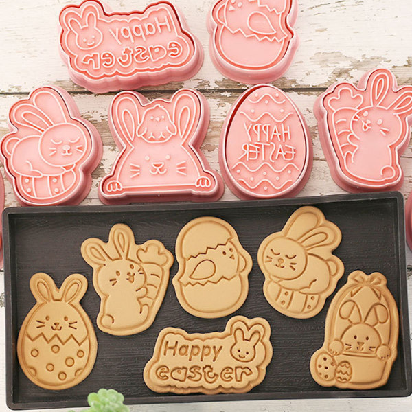 CDQ 8st/ Set Easter Cookie ter Egg ter DIY Form