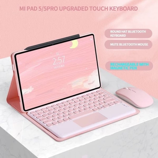 CDQ Etui til Xiaomi Mipad 5 Pad 5 Pro (rosa mus)