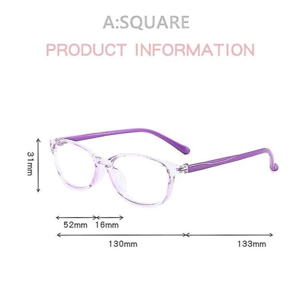 Glasögonbåge til stald, antiblått lys, komfortabel pink