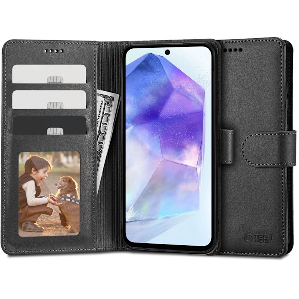 Tech-Protect Samsung Galaxy A55 5G Deksel Lær Svart