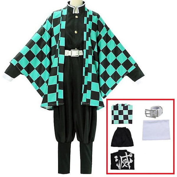 Halloween Ghost Extermination Blade Zaomon Tanjiro, cosplay-set 7 delar set 160cm 5 delar set 110cm 6 piece set 110cm