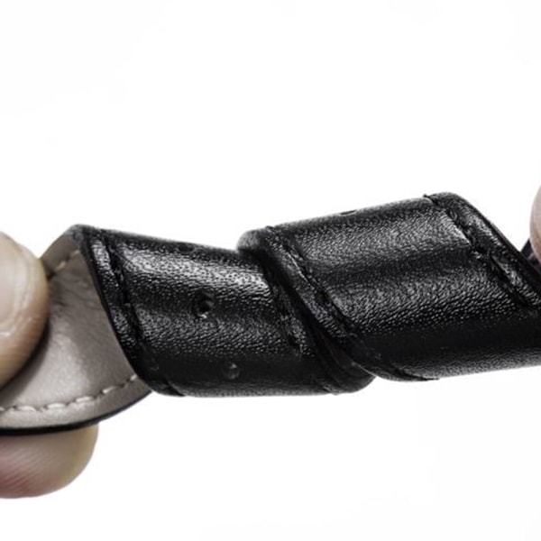 Stilsäkert Hållbart Klockarmband i PU-Läder Brun Brun 18MM