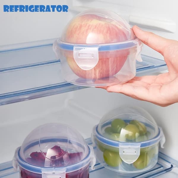 pieces - Fruit and Vegetable Storage Containers with Lids - Small Freezer Containers - Easy to Clean - Microwave Safe