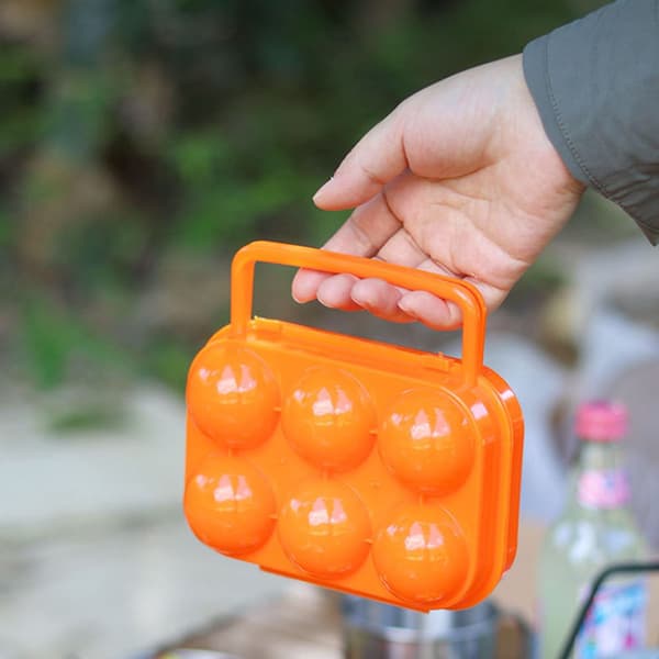 2 stycken - 11 - 7x7cm - utomhusbruk - Äggställ - med - 6 - galler - äggskyddslåda - Trycktålig - Campingförvaring