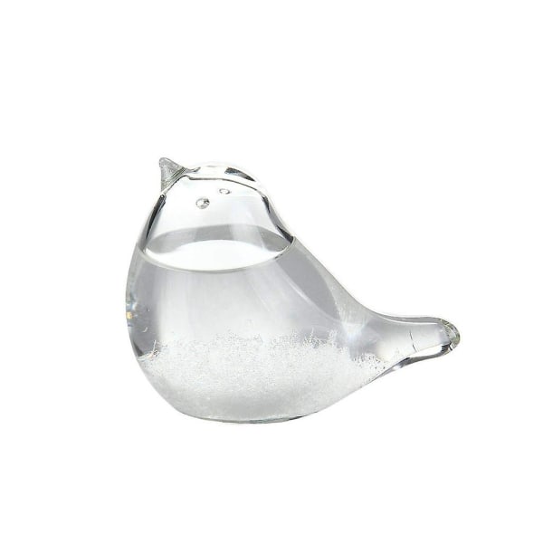 Glas vejrprognos Fågelform Kristall Bordsdekor Glashantverk 70ml Hvid ingen