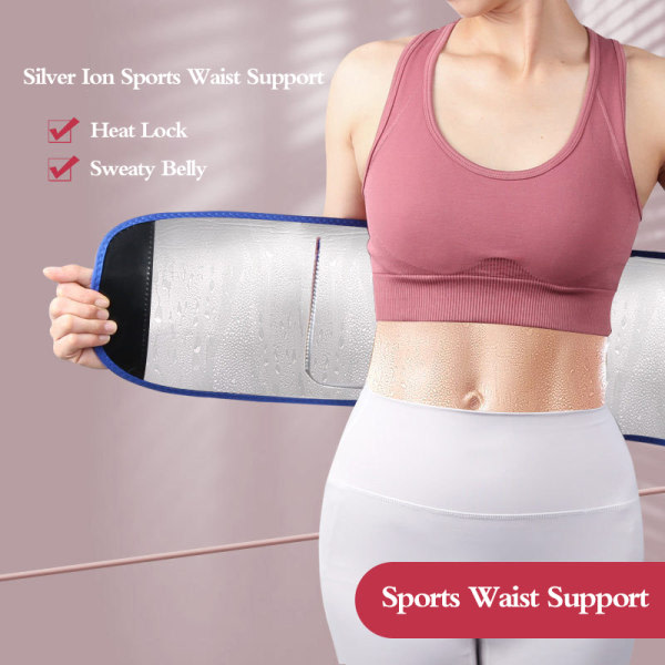 CDQ Sportskorsett Waist Trainer Body Shaper Svart