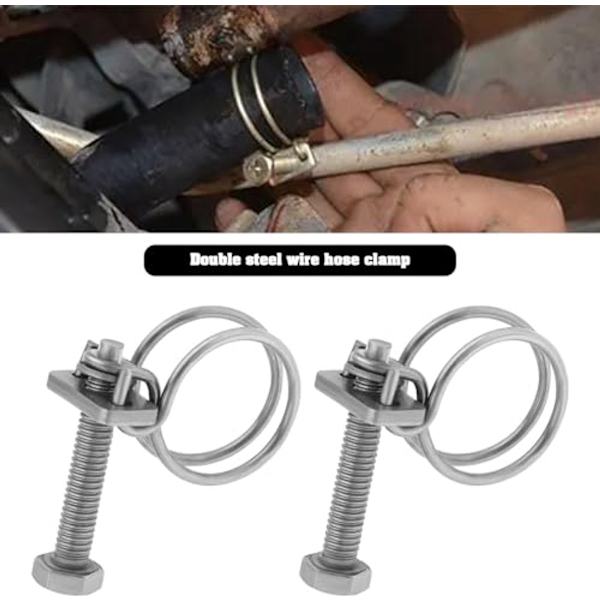 20 Pieces Adjustable 18 - 22 mm Hose Clamp...