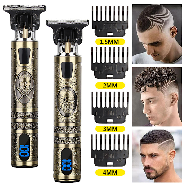 Hårklippare för män, sladdlös rakapparat, klipptrimmer, barbermaskin 2