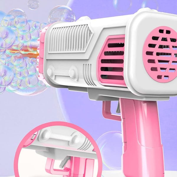36 håls bubbelpistol, automatisk Bazooka elektrisk bubbla, blå - Perfet