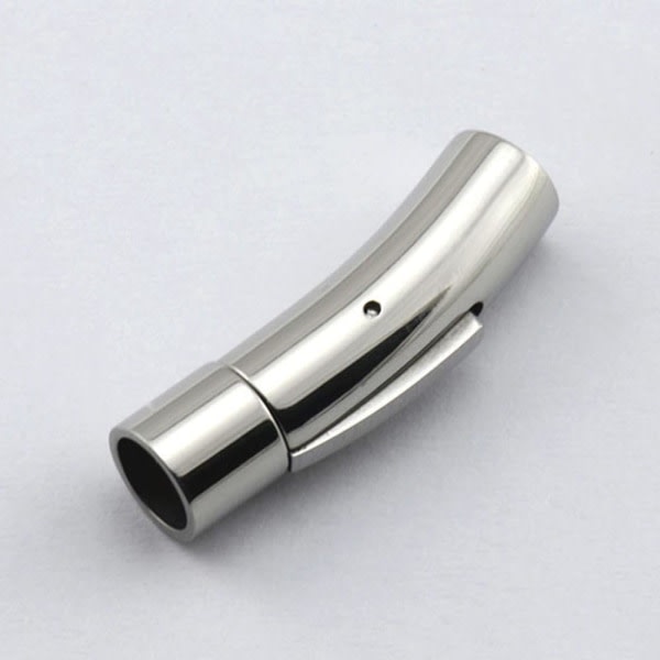 CDQ 2-pack rostfritt stål magnetiska spännen för 3 mm diameter runda armband 3mm