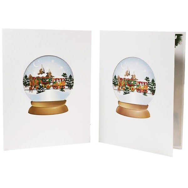 CDQ Christmas Pop Up Card - 3D-födelsedagskort, julkort (jultåg)