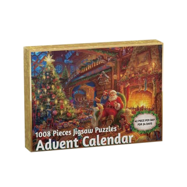 2023 Adventskalender - Jigsaw Puzzle Nedtælling for Voksne og Børn Style 1