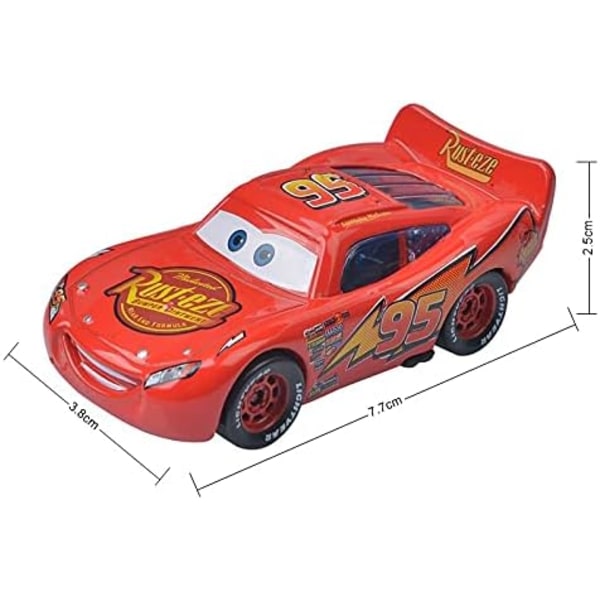 Disney Pixar Bilar 3 Chick Hicks Polis McQueen Mater Fabulous Hudson Diecast Metall Legering Modellbil Leksaker för Pojkar (Färg: Chick Hicks) Mcqueen 1.0