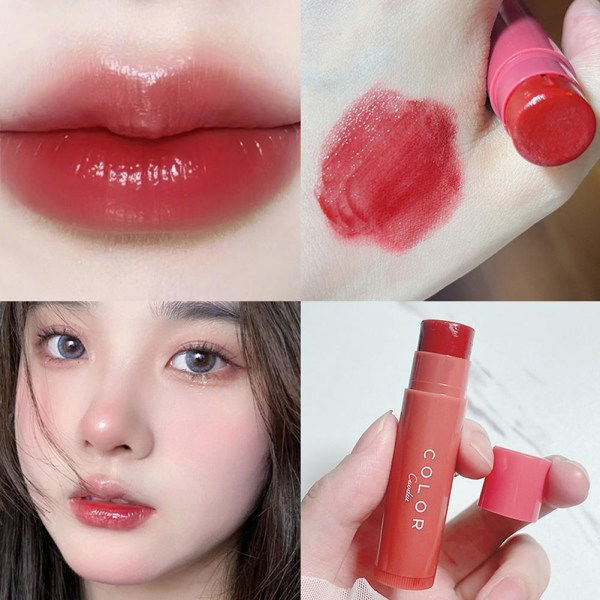 Långvarig läppprimer med färgfuktande och Line-Brighte Tre-pack Set 3 st