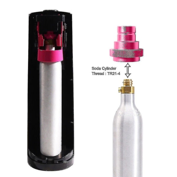 Snabbadapter for Co2 Soda Water Sparkler Duo, Tank Canister Conversion For Soda Stream Soda Machine Ny Purple