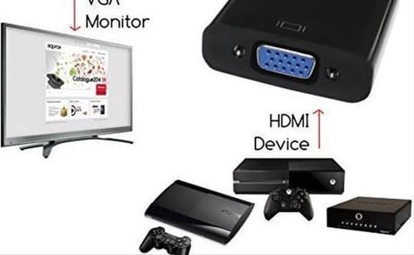 AppC17 HDMI/VGA/3.5mm - Sort Adapter.