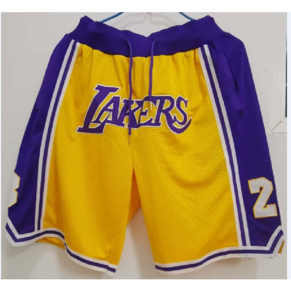 Sportfantast Herre Basket City Player Present med Lomme Mesh Shorts Casual Hurtigtørrende Shorts Gul K—S zdq