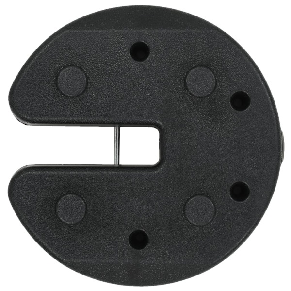 vidaXL Paviljongvekter 4 stk svart 220x50 mm betong Black Svart