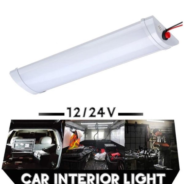 12/24V bil interi?r tak 72LED takkupol l?tt lastbil husbil LED 12V