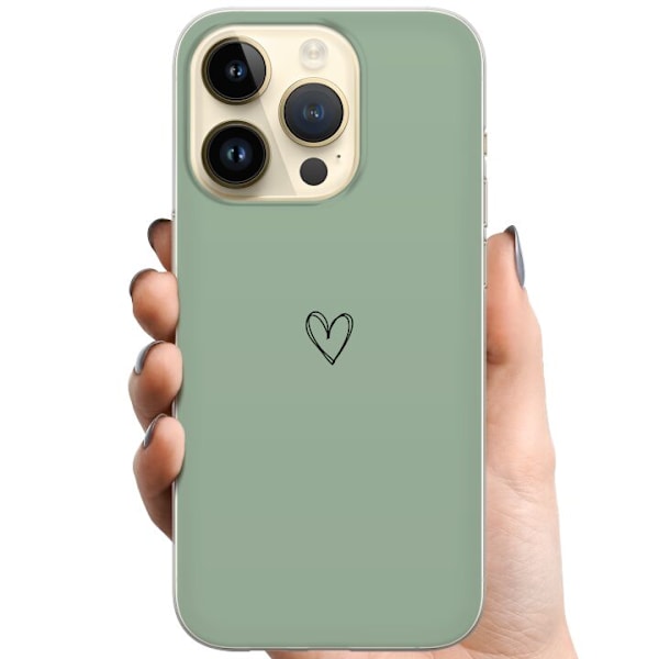 Apple iPhone 15 Pro TPU Mobilskal Hjerte