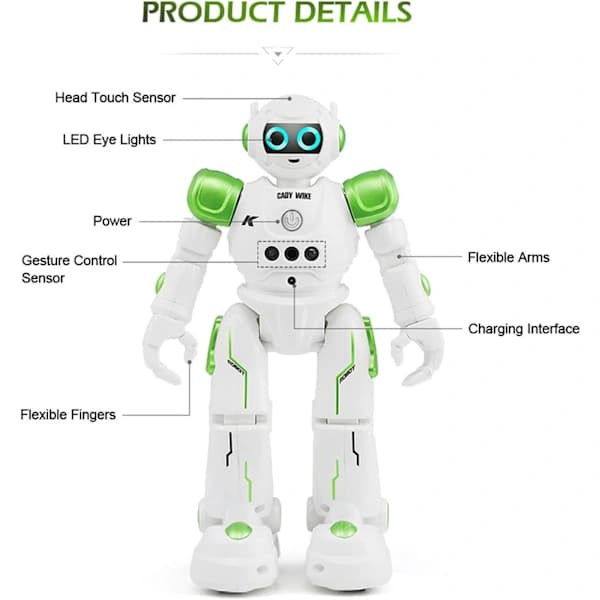 Robotleketøy, geststyrt fjernkontrollrobot, smarte intelligente programmerbare roboter_tfrf