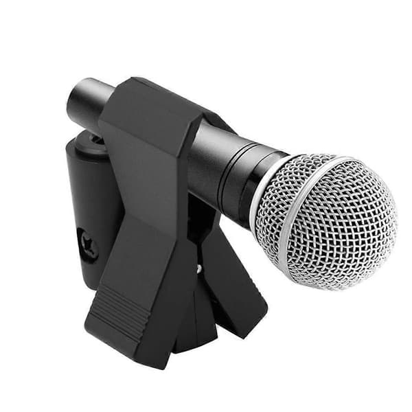 Fleksibelt Mikrofonstativ Tilbehør Plastikklemme Clip Holder Beslag Sort_tfrf