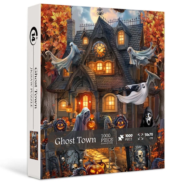 2024 Halloween-aiheinen adventtikalenteri - 1000-osainen palapeli koristeluun